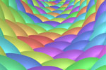 Rainbow Stones Fractal Wallpaper