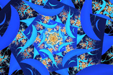 Blue Shards Fractal Vortex