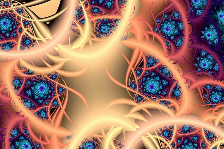 Monster Eyes Fractal Ribbon